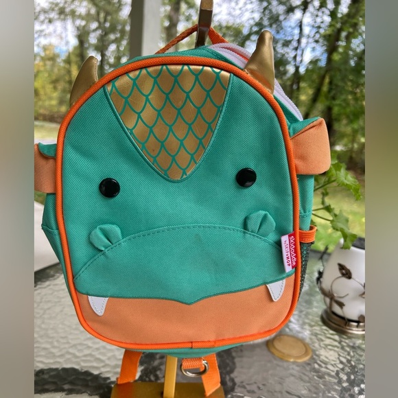 NWOT-Skidaddle by Skip Hop dragon mini Dragon Face Backpack - Picture 1 of 7
